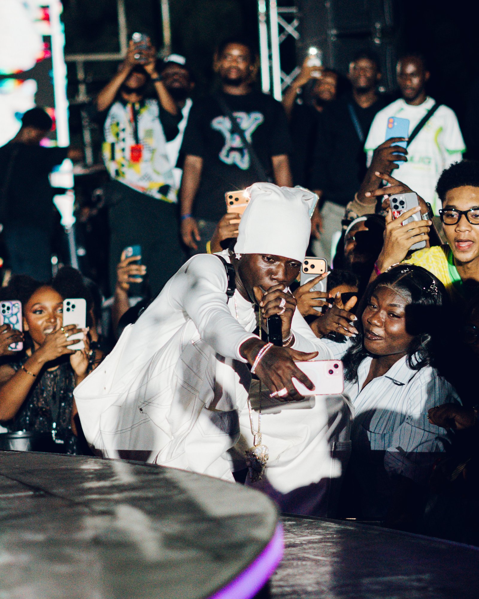 Guests filming and cheering at Motherland Festival